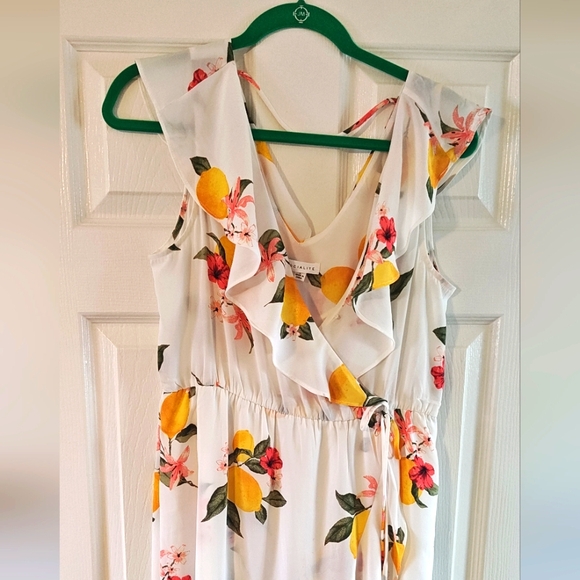 Socialite Asymmetrical Dress with Floral Print - Picture 1 of 3